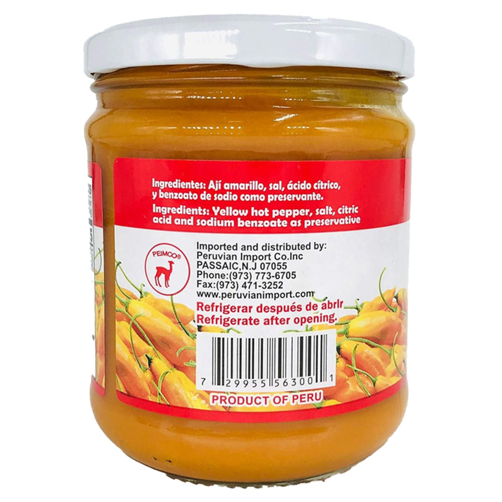 Inca’s Food Yellow Hot Pepper Aji Amarillo 15.7oz – Authentic Peruvian Spicy Sauce & Condiment
