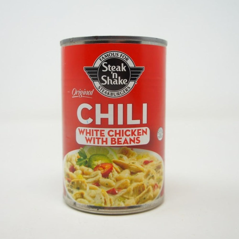 Steak 'n Skake Chili White Chicken with Beans, 15oz can