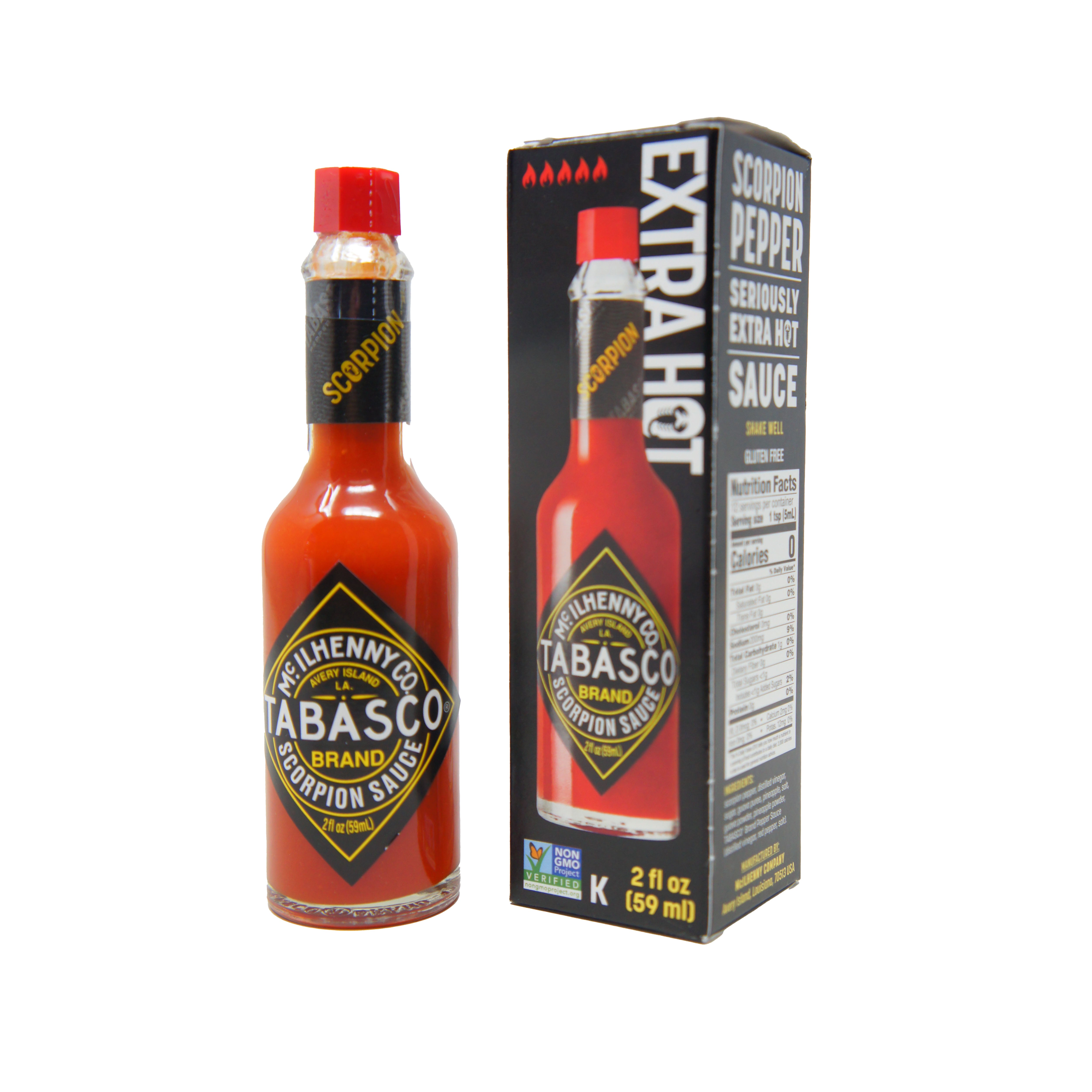 Tabasco Scorpion, Extra Hot Flavor Pepper Sauce 2 FL OZ (59mL)