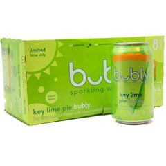 Bubly Sparkling Water, Key Lime Pie, Vanilla Flavor, 12 FL OZ, (8 Pack)