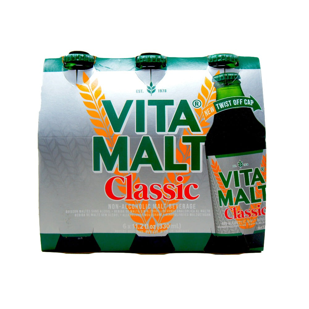 VitaMalt Classic Non Alcoholic Malt Beverage, 6 Pack