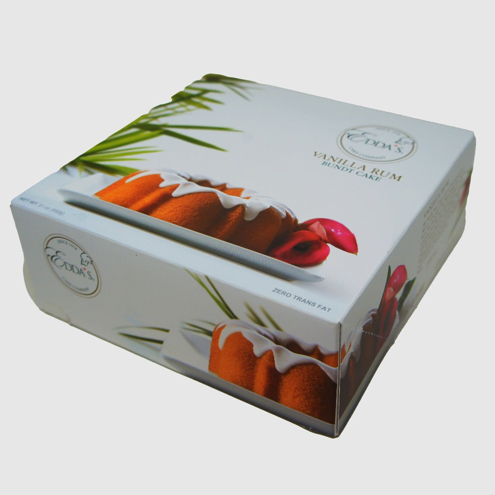 Edda's Vanilla Rum Bundt Cake, Vacuum Packed, 31 OZ (880g)