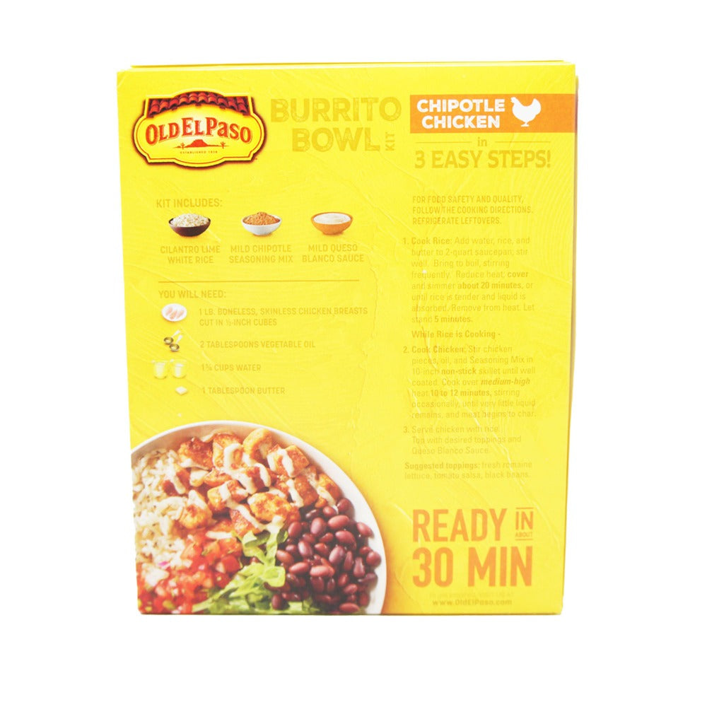 Old El Paso Chipotle Chicken, Burrito Bowl Kit