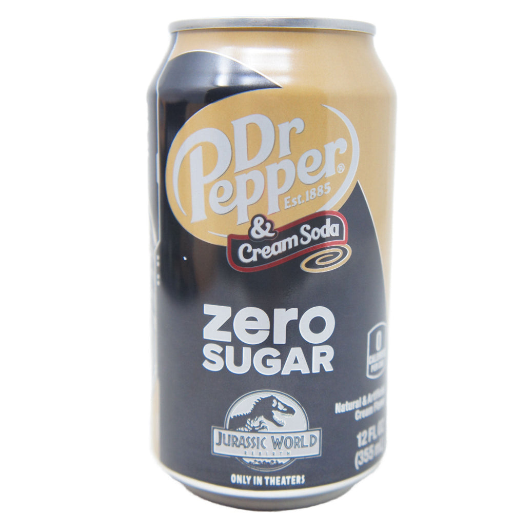 Dr Pepper Cream & Soda Zero Sugar - Jurassic World Rebirth Velociraptor