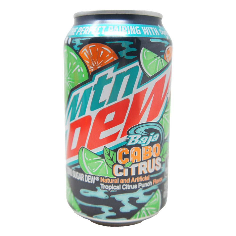 Mountain Dew Baja Cabo Citrus Zero Sugar - Tropical Citrus Punch Soda