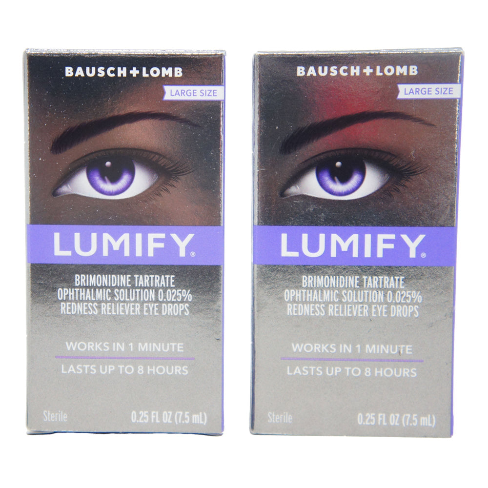 Lumify Redness Reliever Eye Drops Large Size 0.25oz (2 Pack)