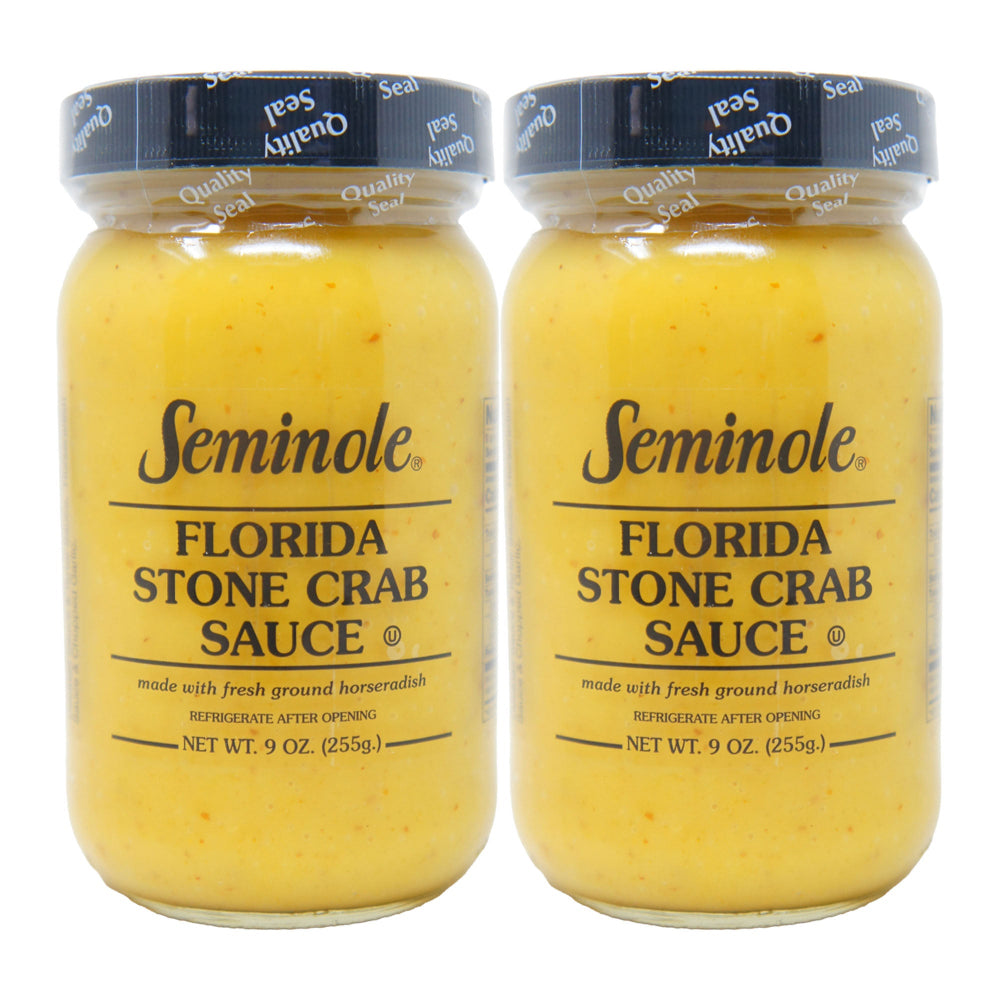 "Seminole Florida Stone Crab Sauce - 9 OZ (2 Pack) – Authentic Seafood Dipping Sauce"
