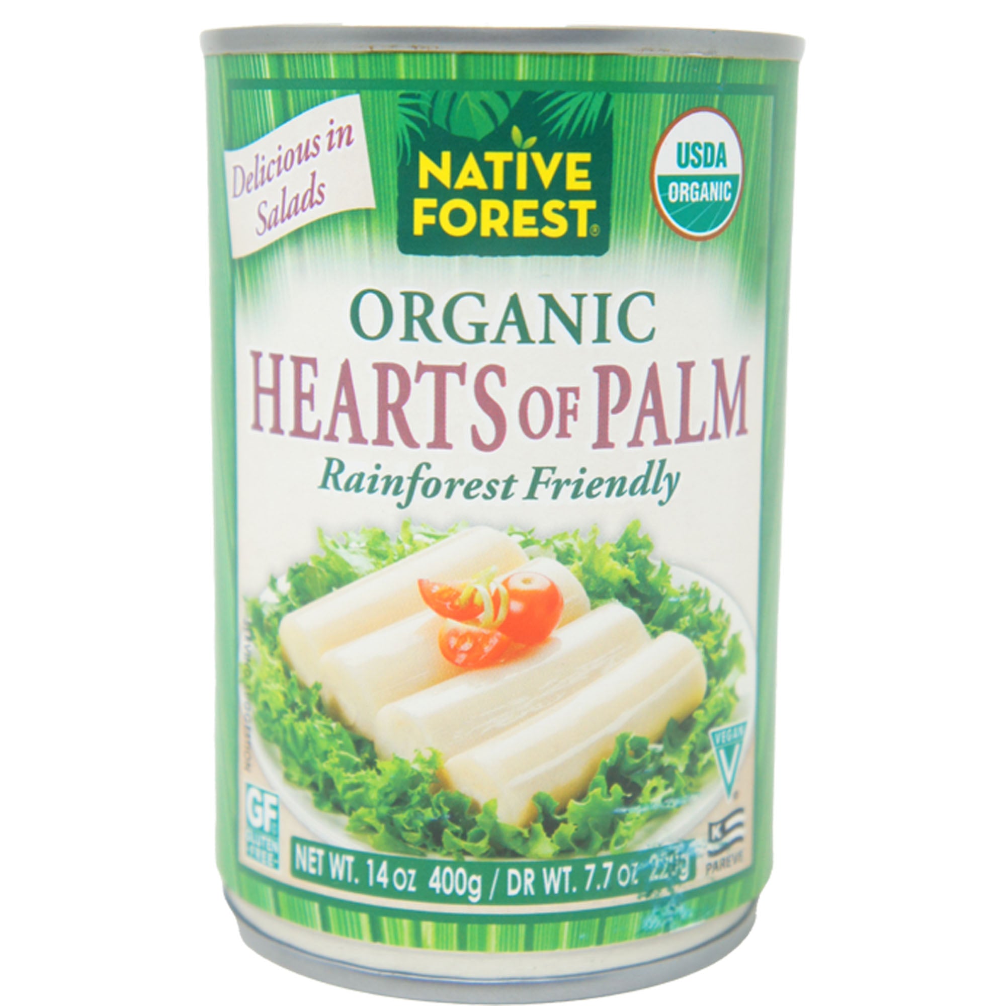 Native Forest Organic Hearts of Palm – 14 oz Cans (Pack of 3) | Non-GMO, Gluten-Free, Vegan