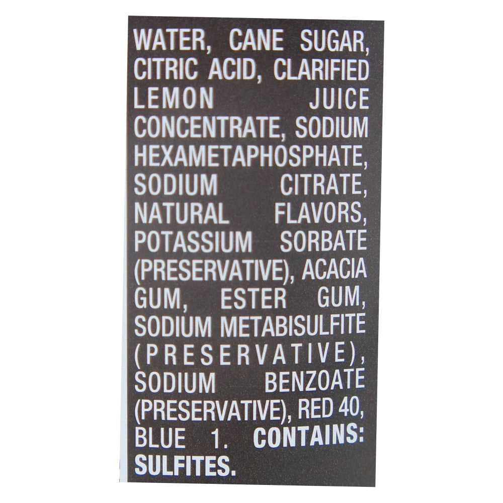 Mr & Mrs T Lavender Lemon Drop Drink Mix 1 Liter Ingredients