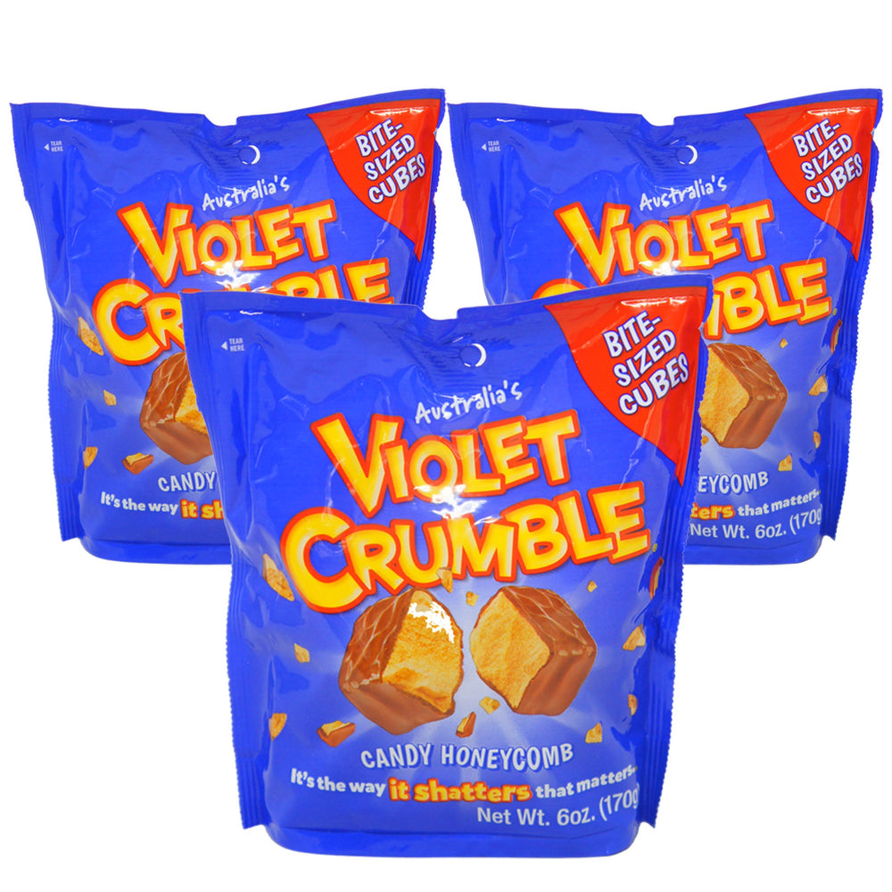 Violet Crumble Candy Honeycomb 6 oz (3 Pack) – Crunchy Australian Chocolate Bars