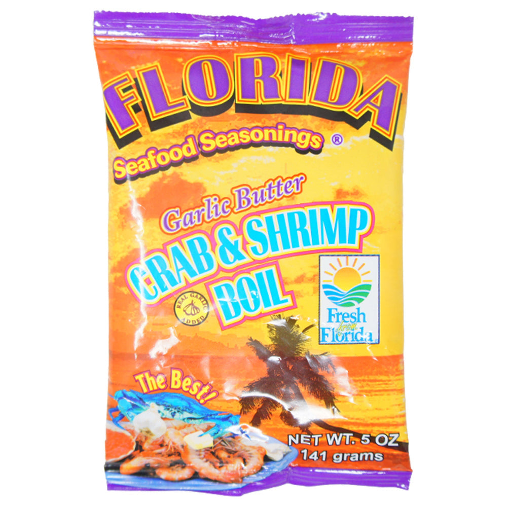 Florida Seafood Seasoning Garlic Butter Crab & Shrimp Boil 5 oz | Flavorful Seafood Boil Seasoning
