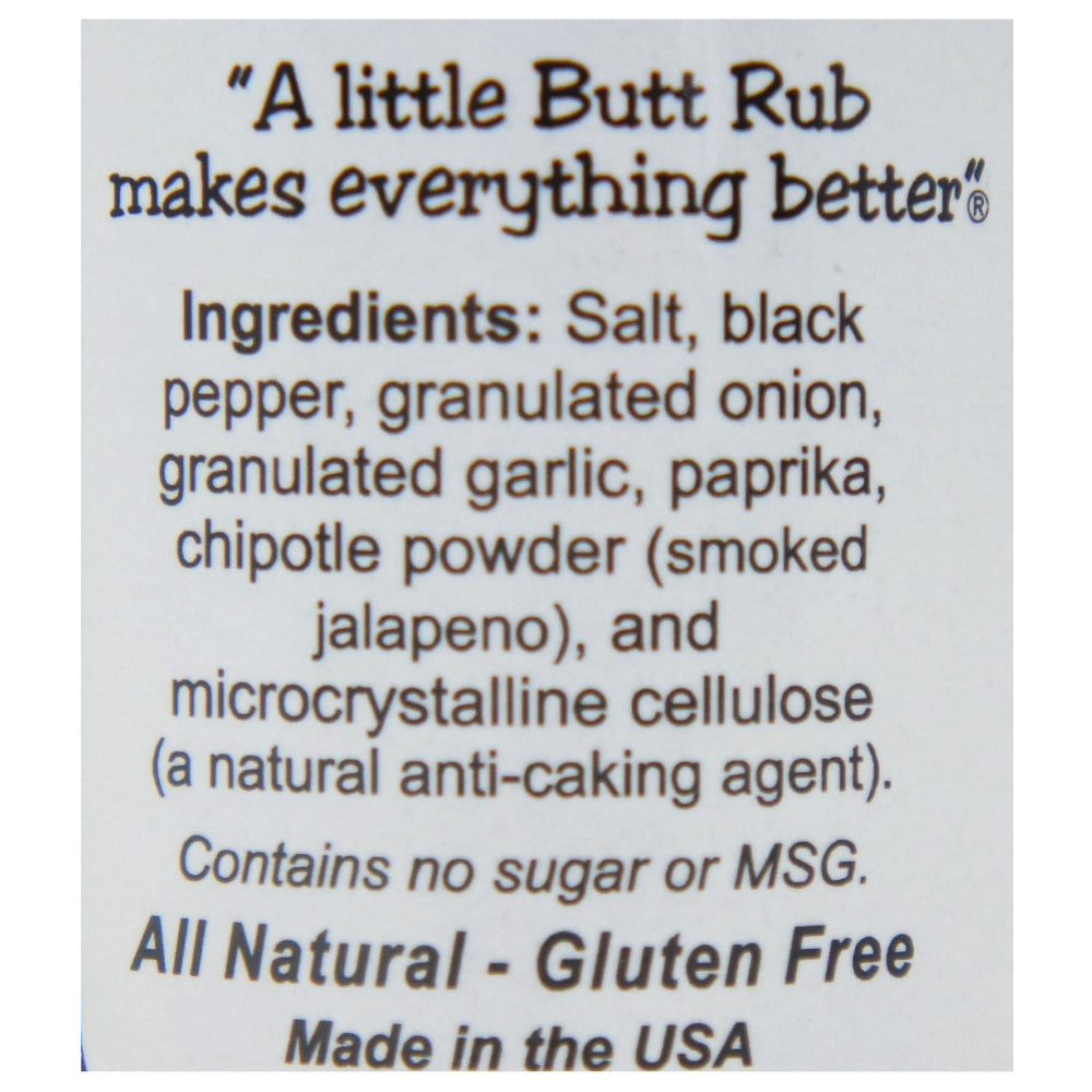 Bad Byron’s Butt Rub BBQ Barbecue Seasoning 4.5 oz – Ingredients