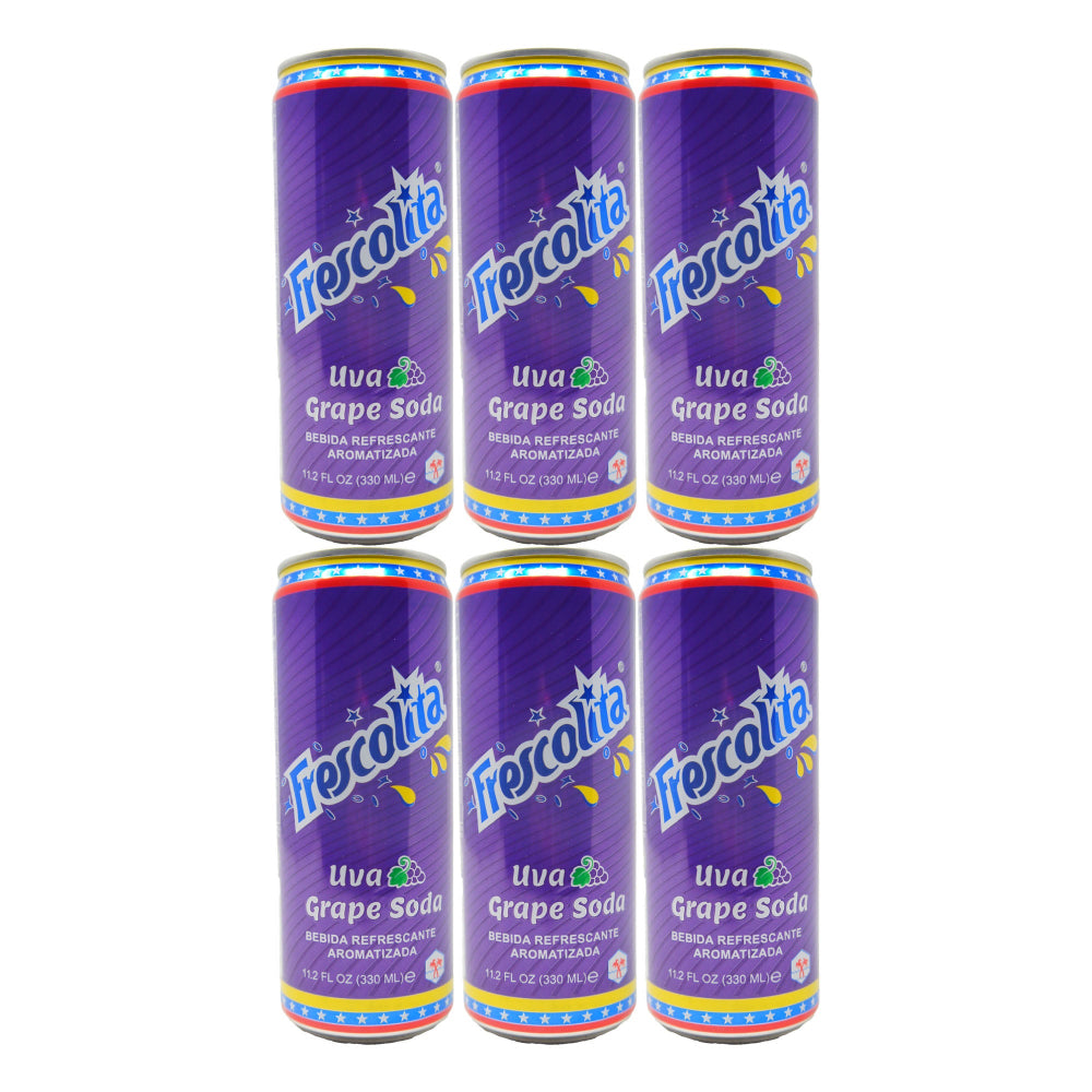 Frescolita Uva Grape Soda – Authentic Venezuelan Soft Drink, 11.25 fl oz (6-Pack)