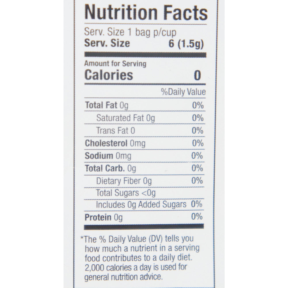 Tierra Madre Cerebro-L Brain Tea Nutrition Facts
