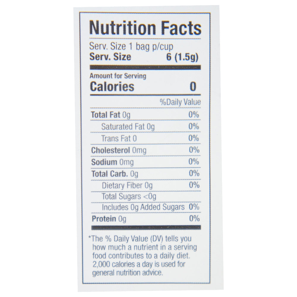 Tierra Madre Colesterol-L Cholesterol Tea Relief - Herbal Supplement 6 tea bag (6 Pack) Nutrition Facts