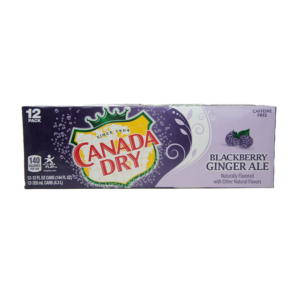 Canada Dry Ginger Ale, Blackberry, 12 Ounce Cans (12 Pack)