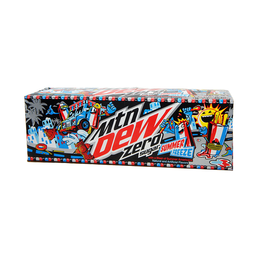 Mountain Dew Zero, Summer Freeze 12 Oz cans (12 pack)