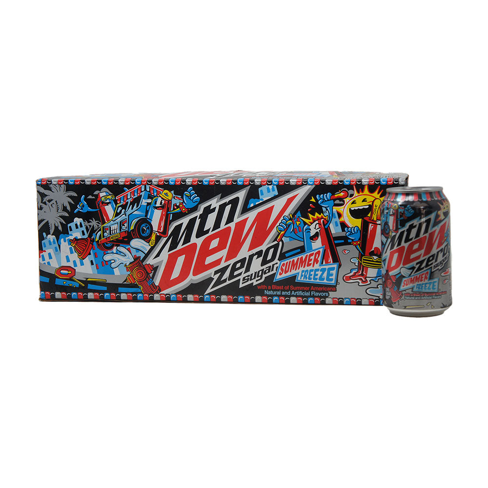 Mountain Dew Zero, Summer Freeze 12 Oz cans (12 pack)