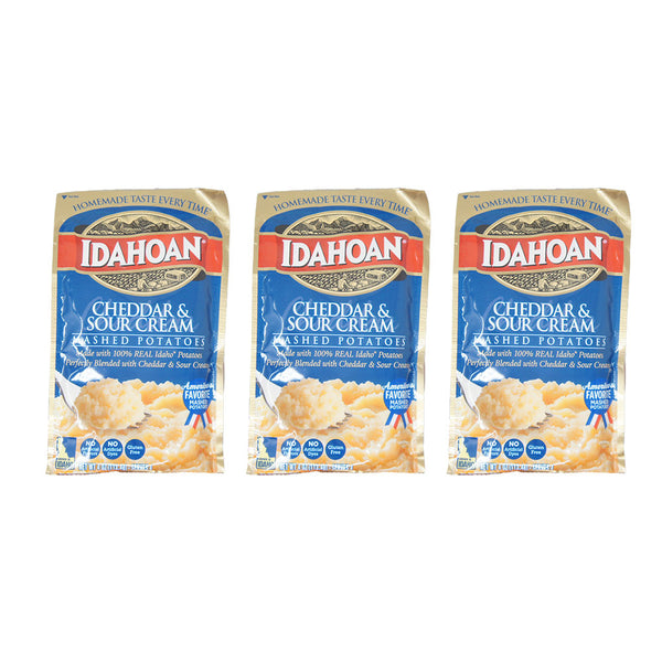 Idahoan Mashed Potatoes, Cheddar and Sour Cream, 4 oz