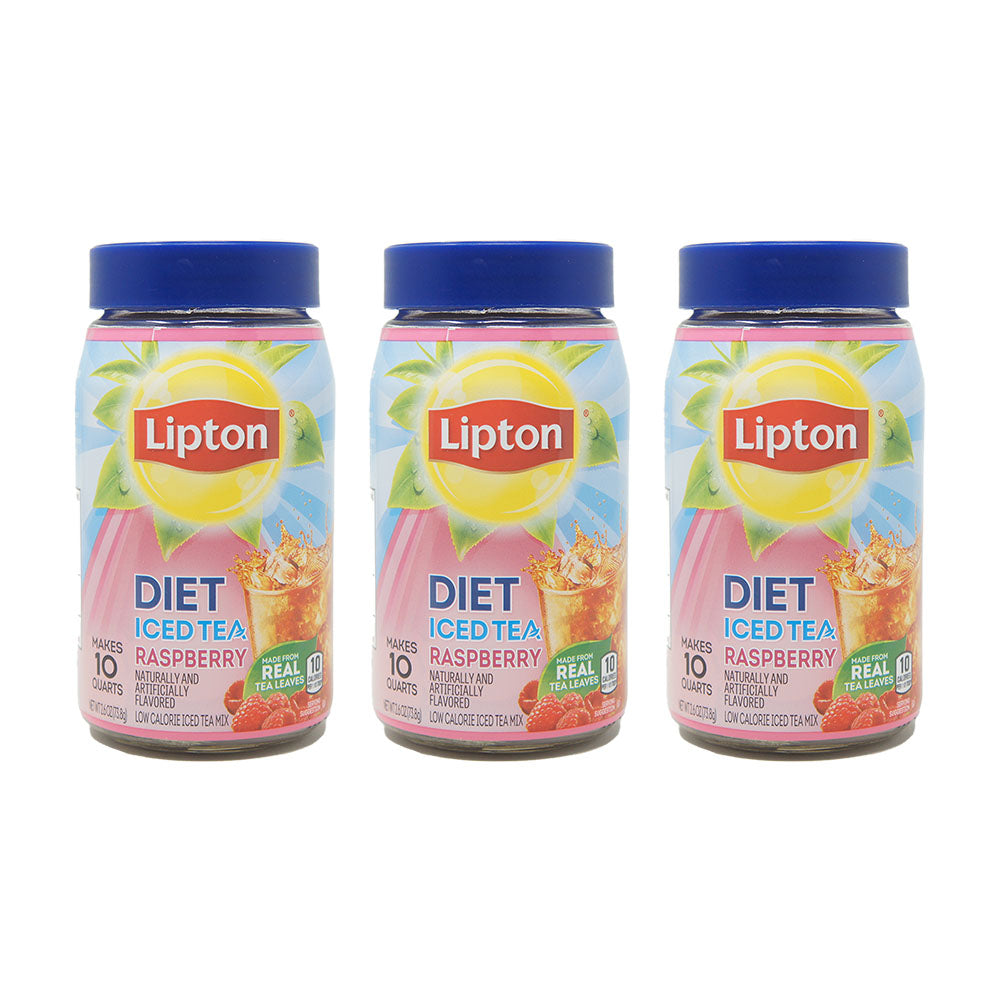 Lipton Diet Ice Tea Mix, Raspberry Flavored, 3 oz (3 Pack)