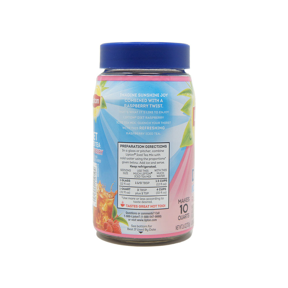 Lipton Diet Ice Tea Mix, Raspberry Flavored, 3 oz