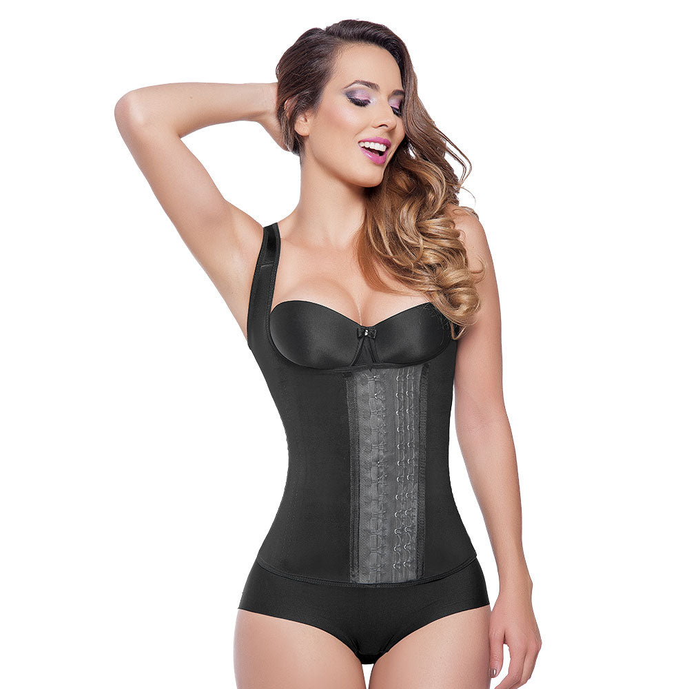 Fajas Colombianas Reductoras Full Vest Waist Cincher Chaleco Gym Sport 3 Hooks