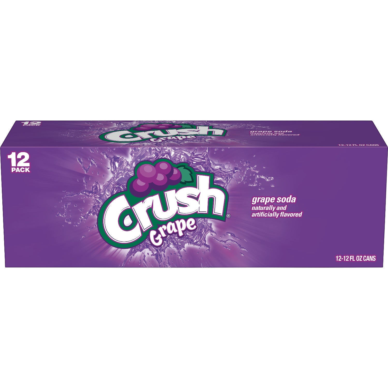 Crush Grape Soda, Caffeine Free, Naturally and Artifici