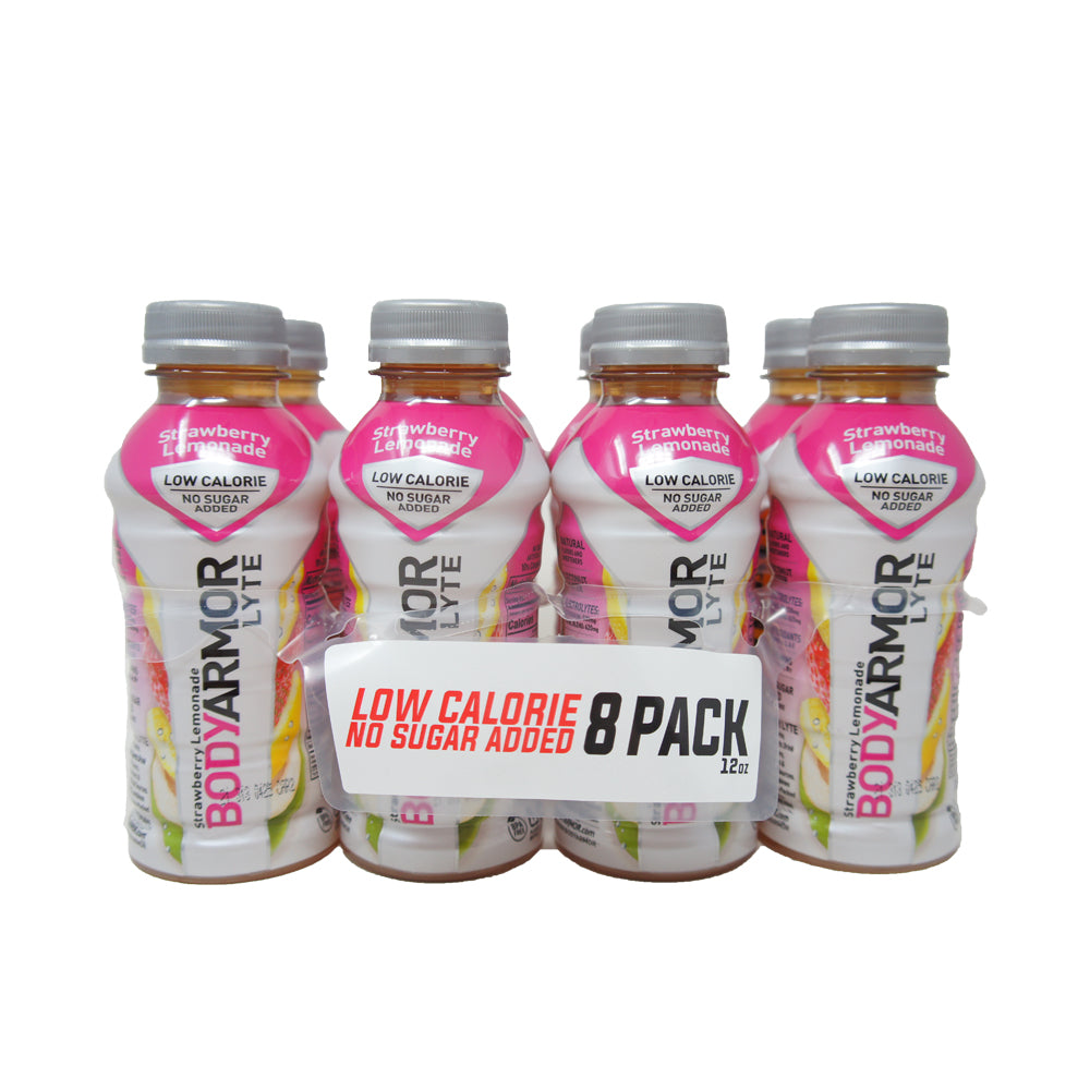 BodyArmor Lyte, Strawberry Lemonade, Low Calories, 12 oz (8 Pack)