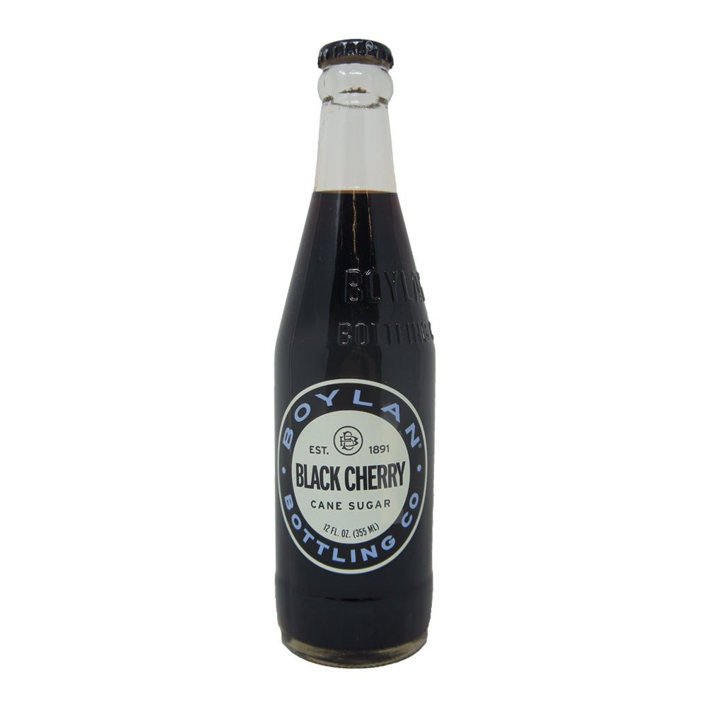 Boylan, Bottling Co, Black Cherry, 100% Pure Cane Soda, 12 oz