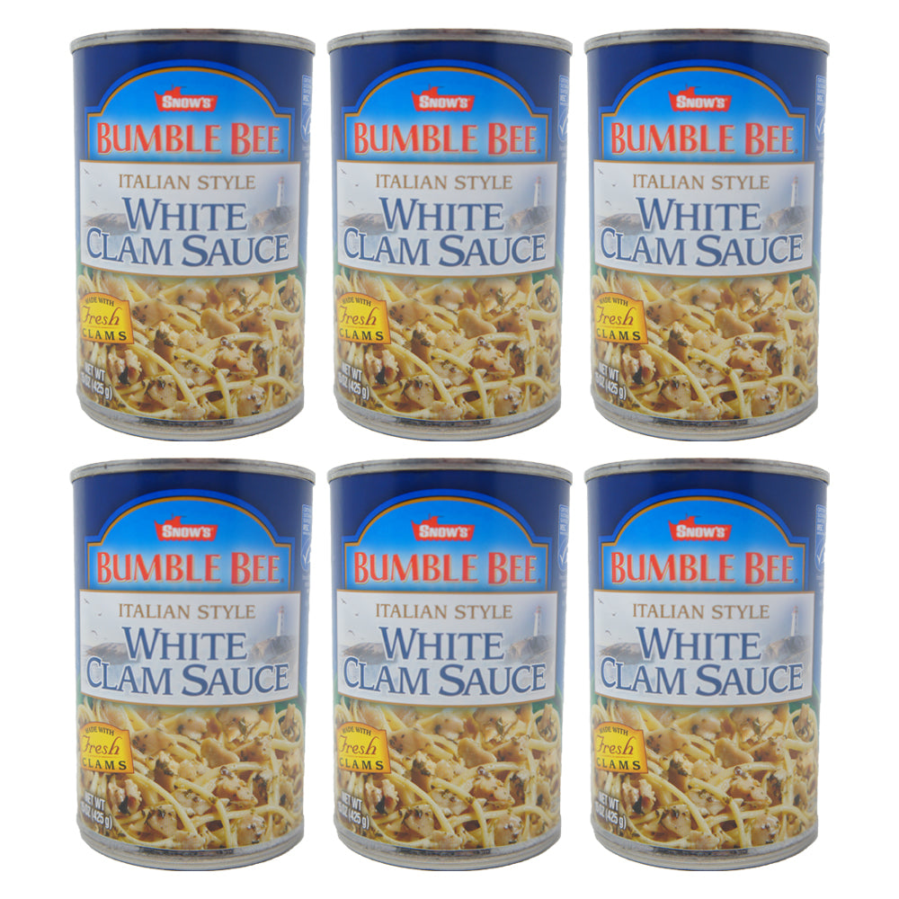 Bumlbe Bee, Italian Style, White Clam Sauce, 15 oz (6 Pack)