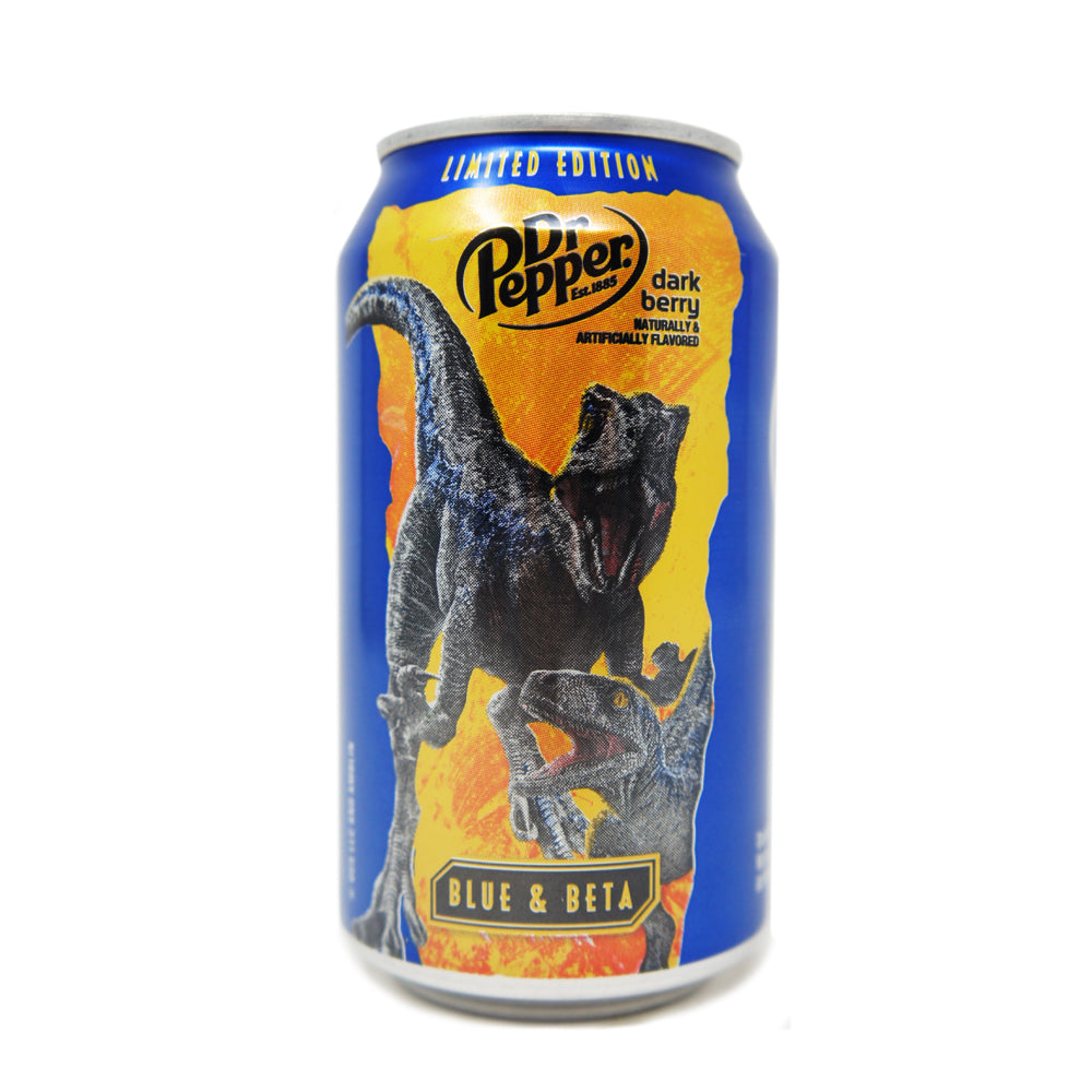 Dr Pepper, Jurassic World Limited Edition, Dark Berry Flavored, 12 oz