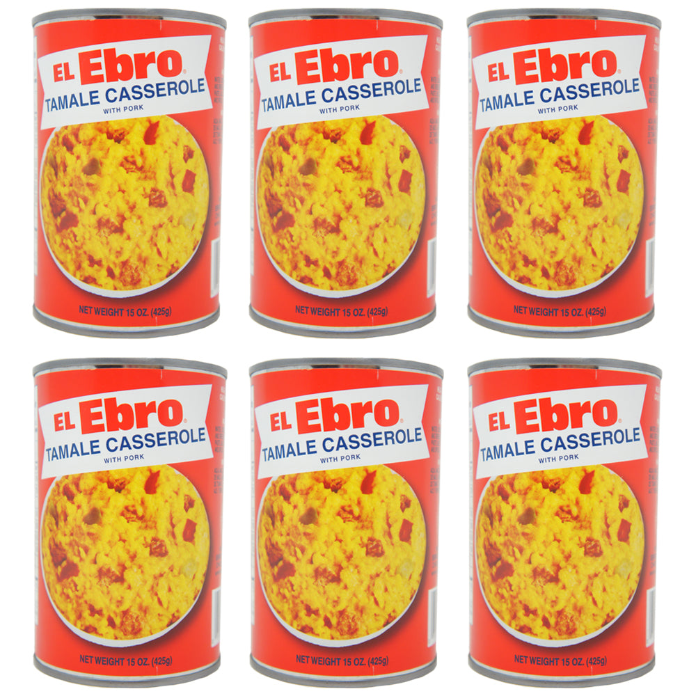 El Ebro Tamale Casserole With Pork, 15 oz (6 Pack)