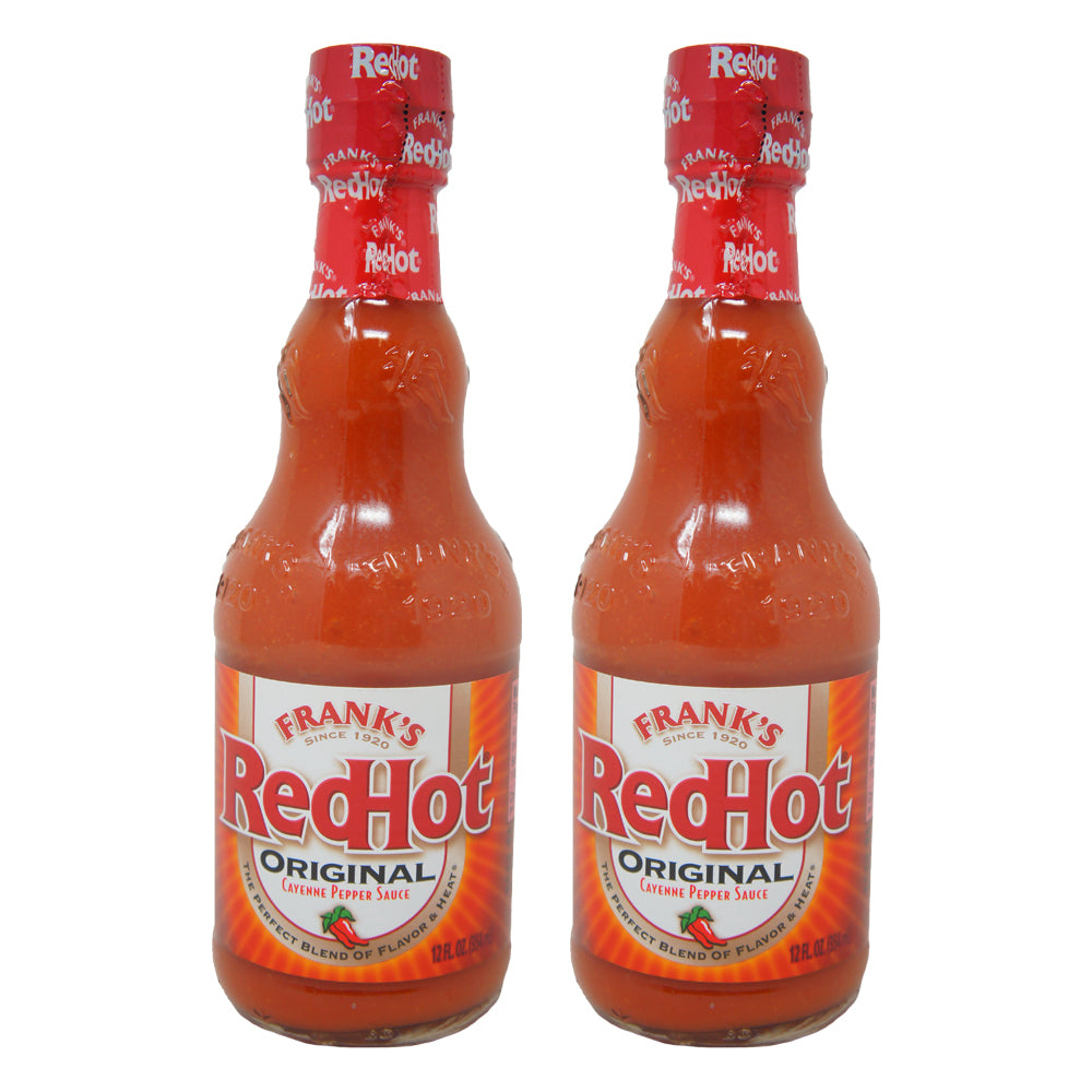 Frank's Red Hot, Original Cayenne Pepper Sauce, 12 oz (2 pack)