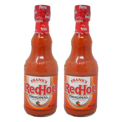 Frank's Red Hot, Original Cayenne Pepper Sauce, 12 oz (2 pack)