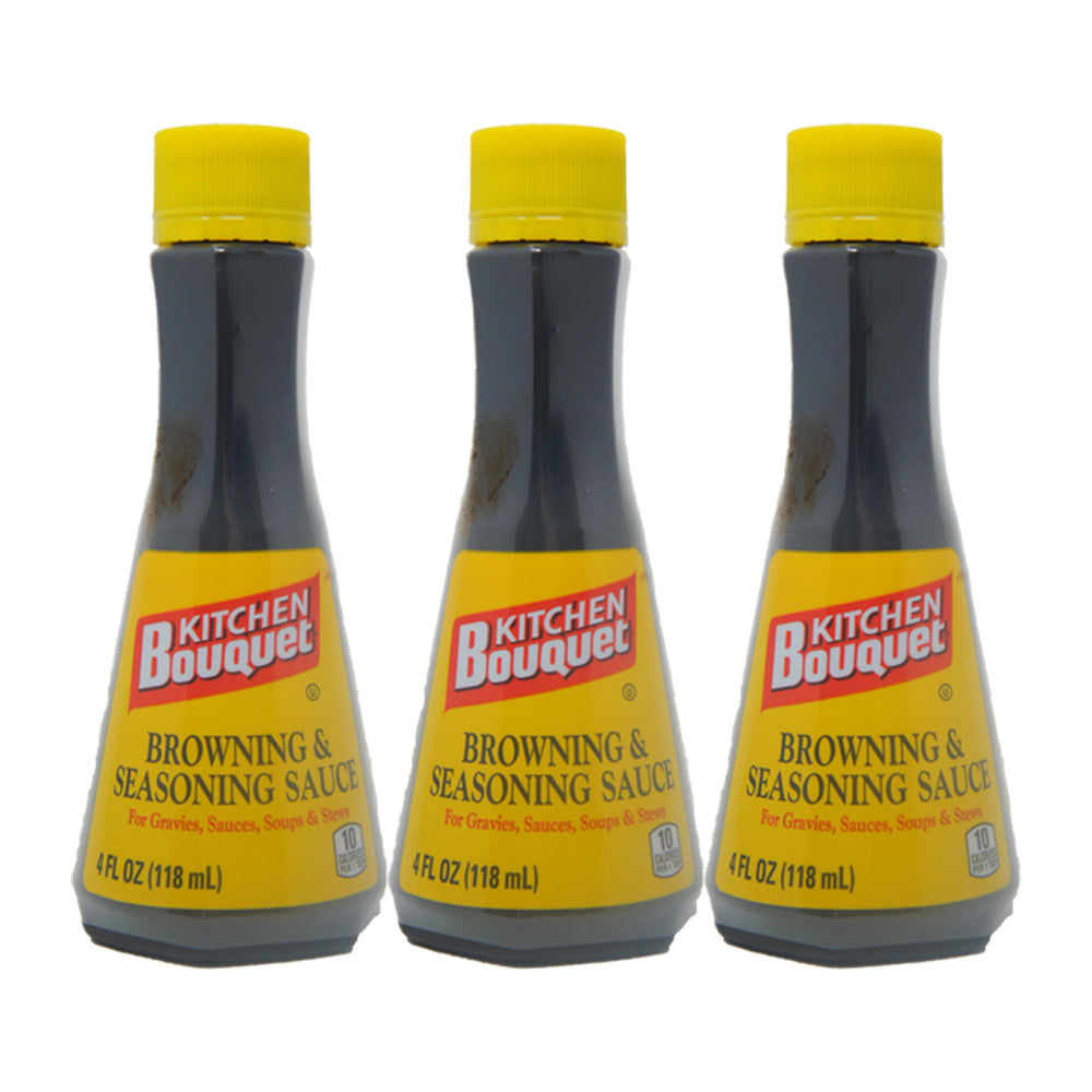 Kitchen Bouquet, Browning & Seasoning Sauce, 4 oz (3 pack)