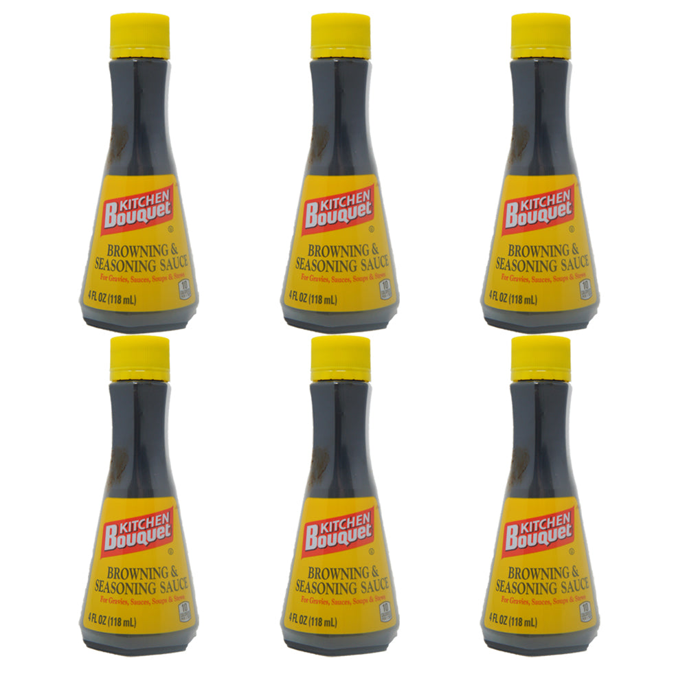 Kitchen Bouquet, Browning & Seasoning Sauce, 4 oz (6 pack)