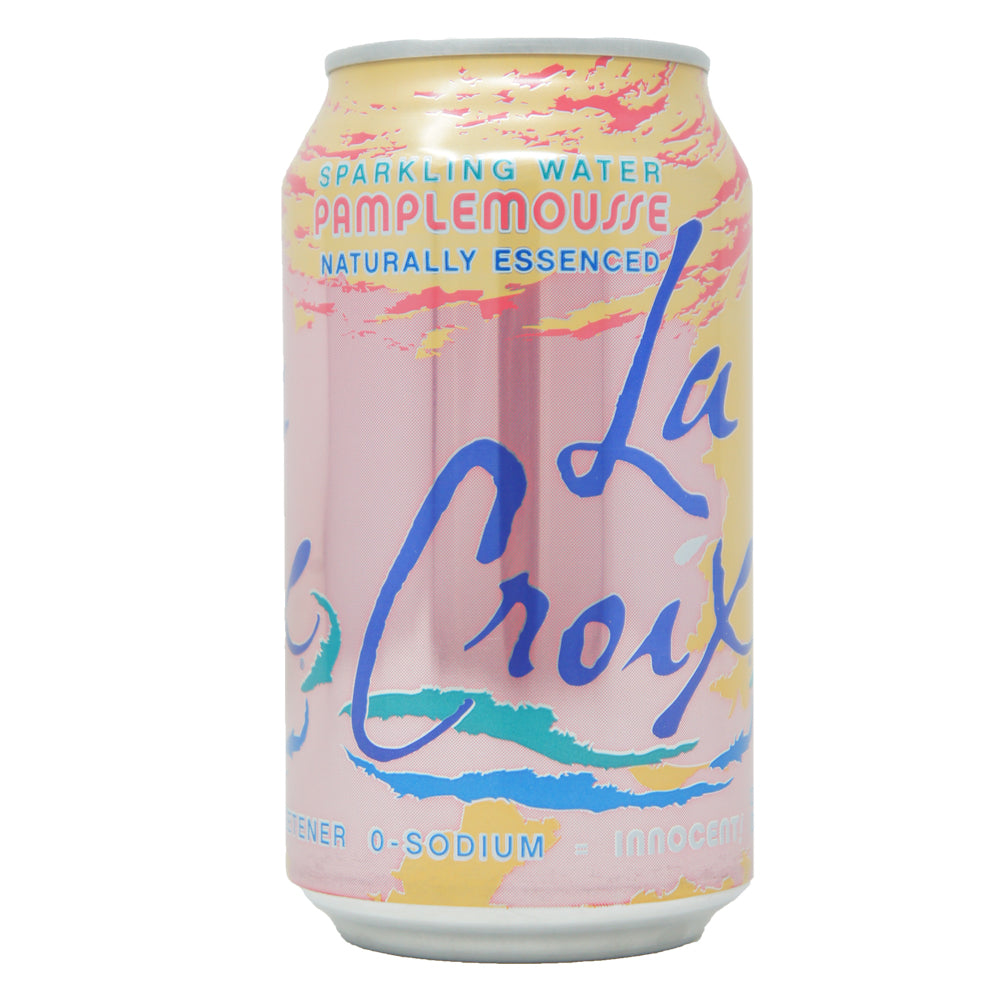 La Croix, Naturally Pamplemousse Essenced, (Grapefruit) Spartkling Water, 12 oz (12 Pack)