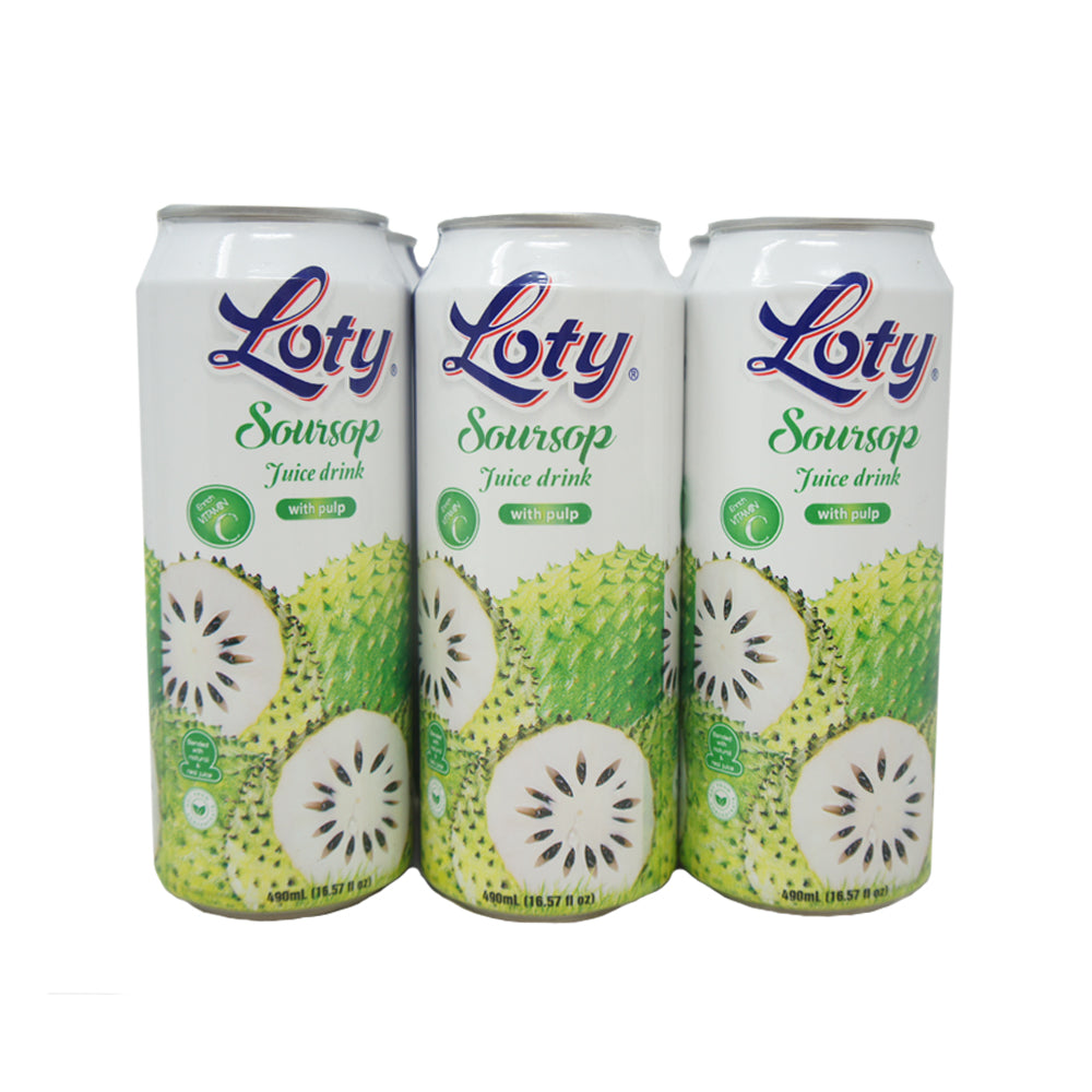 Loty Soursop, Juice Drunk, With Pulp, Natural and Real Juice 16.57 FL OZ (1)
