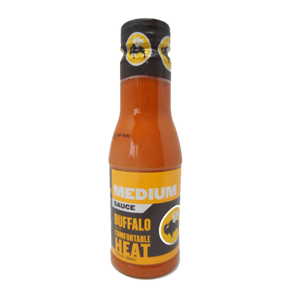 Buffalo, Medium, Sauce, Buffalo with Comfortable Heat, 12 fl oz Bottle