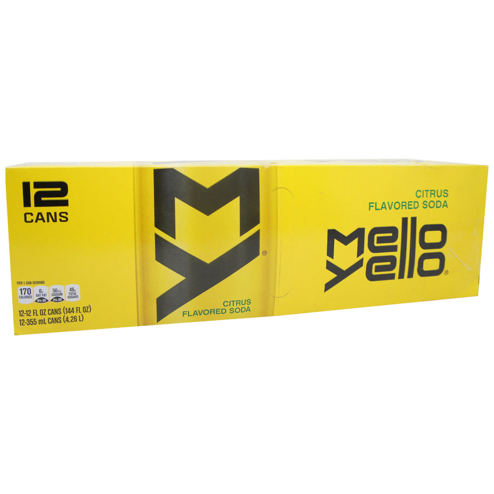 Mello Yello, Citrus Flavored Soda, 12 oz (12 pack) 1
