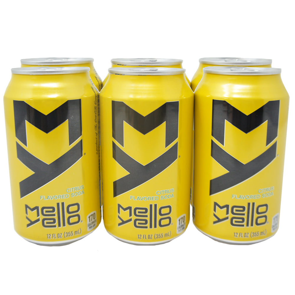 Mello Yello, Citrus Flavored Soda, 12 oz (6 pack)