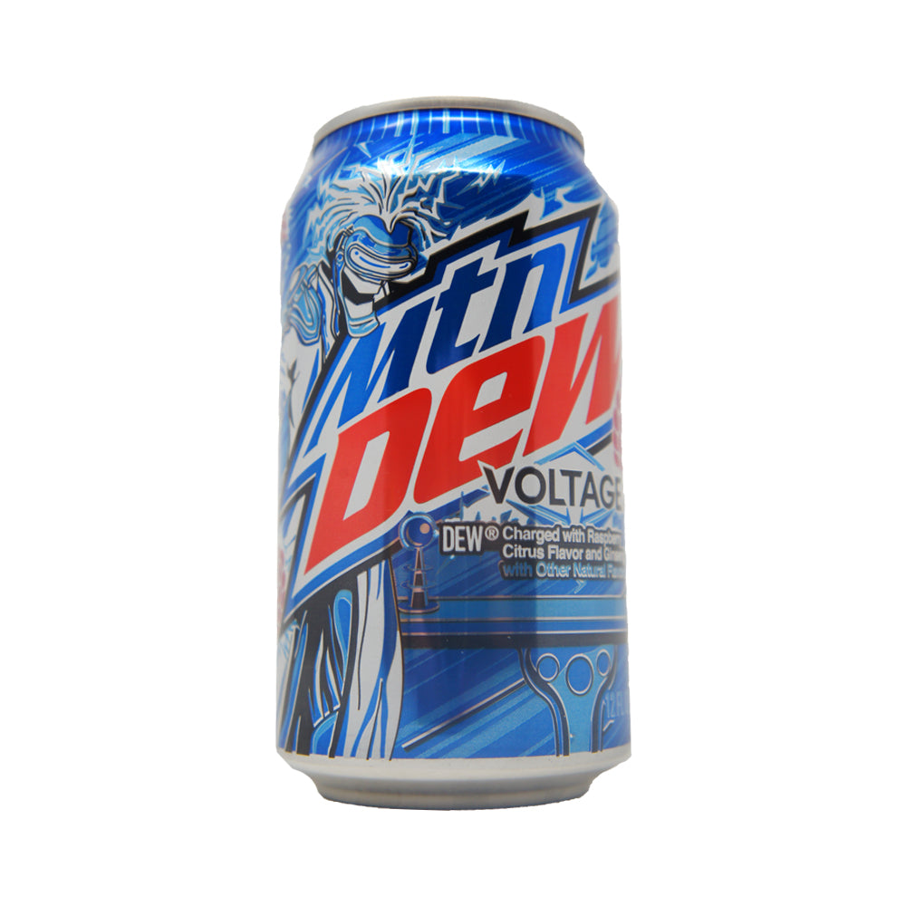 Mountain Dew, Voltage Limited Edition, Raspberry. Citrus Flavor And Ginseng, 12 oz
