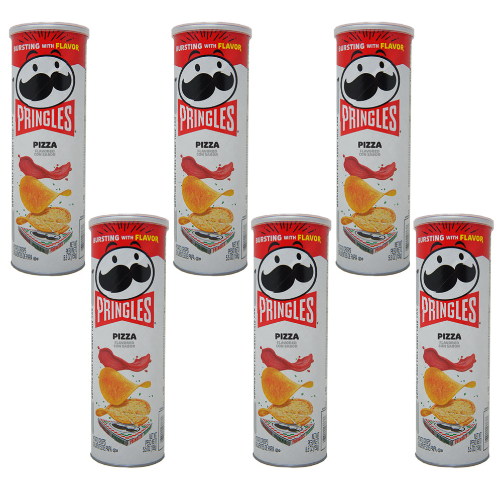 Pringles, Pizza Flavored, 5.5 oz 6