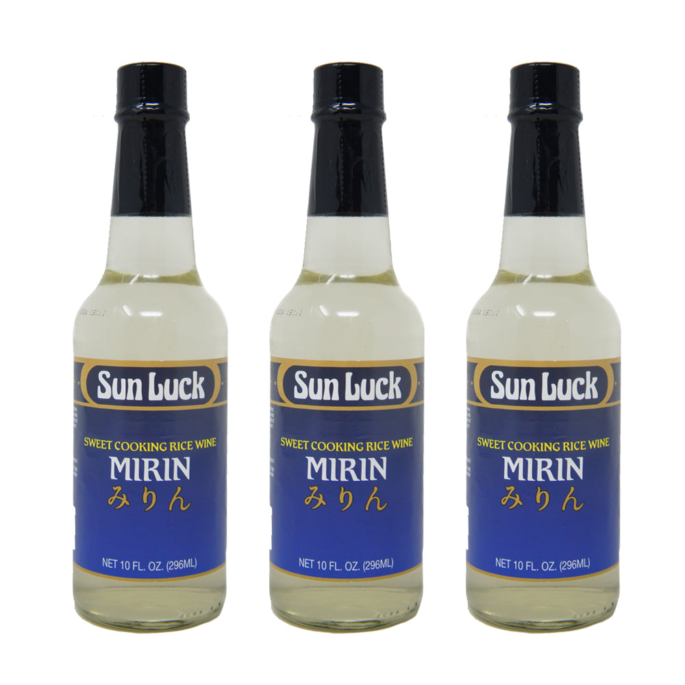 Sun Luck, Sweet Cooking Rice Wine, Mirin, 10 oz (3 bottles)