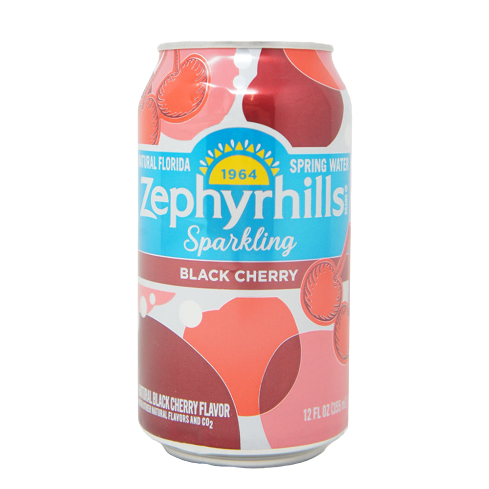 Zephyrhills, Sparkling Black Cherry, Natural Florida Sparkling Water, 12 oz