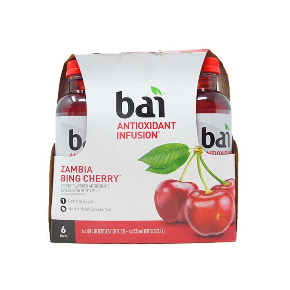 Bai Zambia Bing Cherry Flavored Water, Antioxidant Infusion