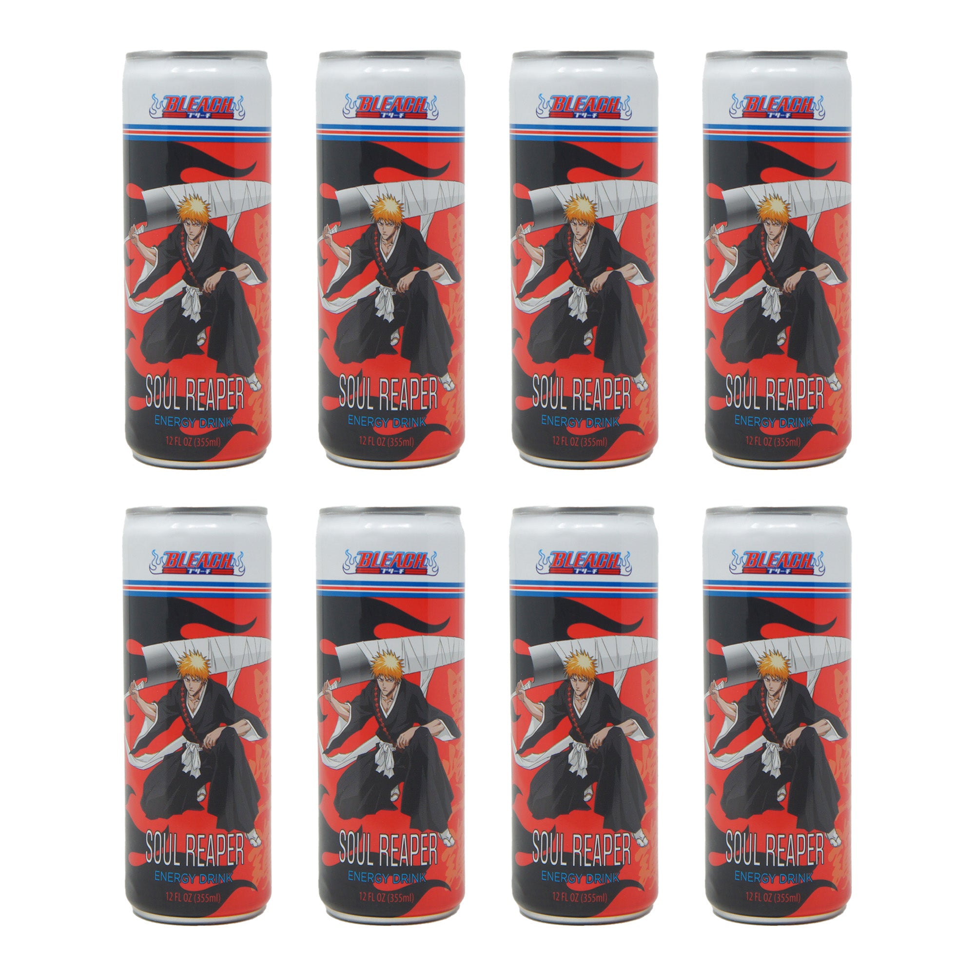 VIZ Media Bleach Soul Reaper Energy Drink, 12 oz Can (8 Pack)