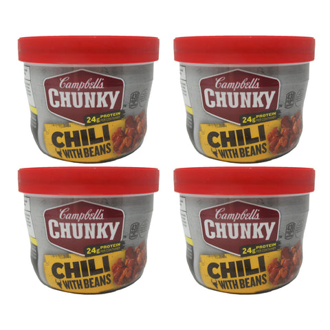 Campbell's Chunky, Chili With Beans, 16.5 oz 4 Pack