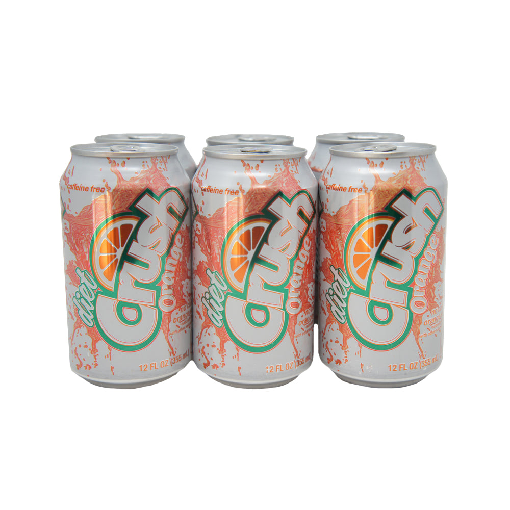 Crush Diet, Orange, No Calorie Orange Soda (6 pack)