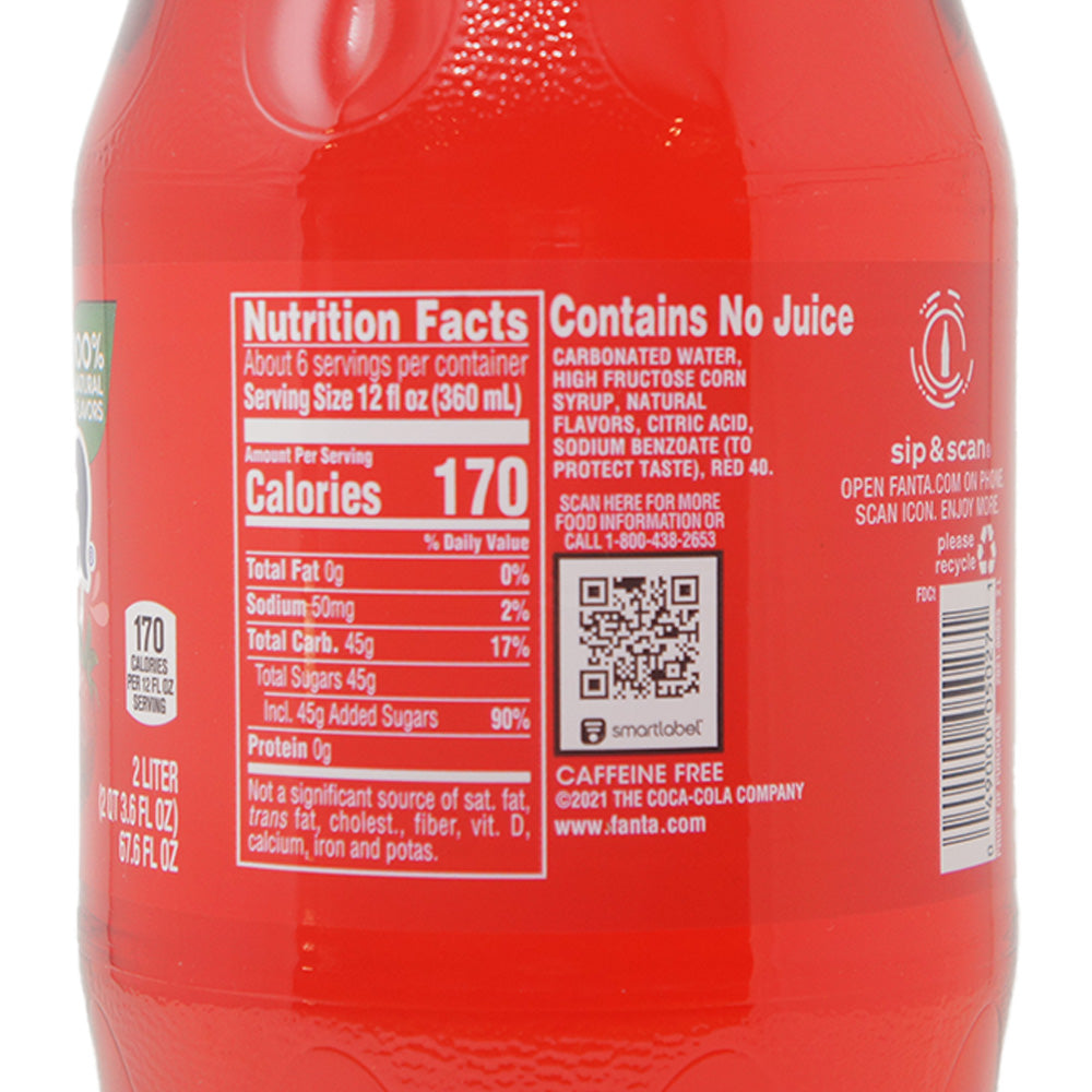 theLowex.com - Fanta Strawberry, Strawberry-Flavored Soda, with other Natural Flavors, 2-Liter Bottle, Caffeine Free